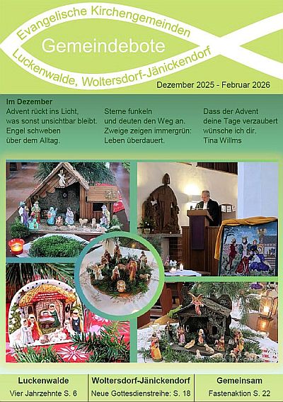 Abbildung: Ansicht des Titelbildes des allerneusten Gemeindeboten, den Sie aus dem Mitgliederbereich herunterladen oder sich hier vorlesen lassen können